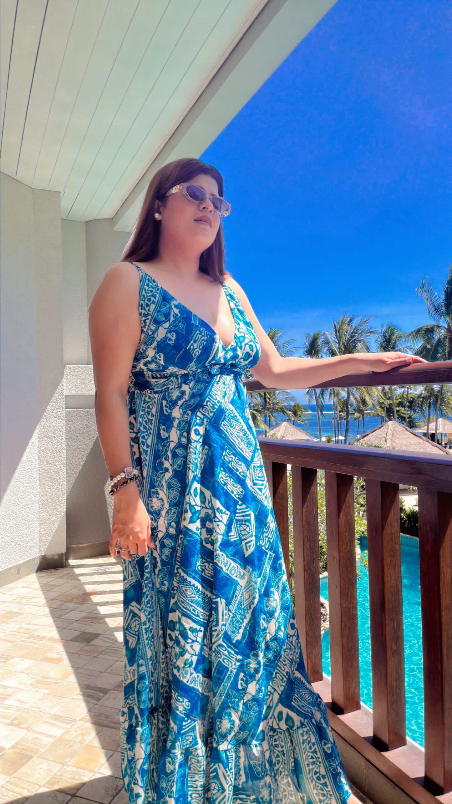 China Silk Strap Dress With Shrug