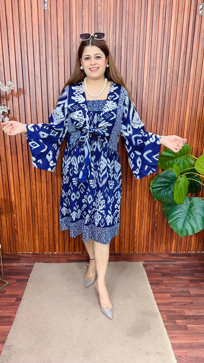 Smokey dress with shrug