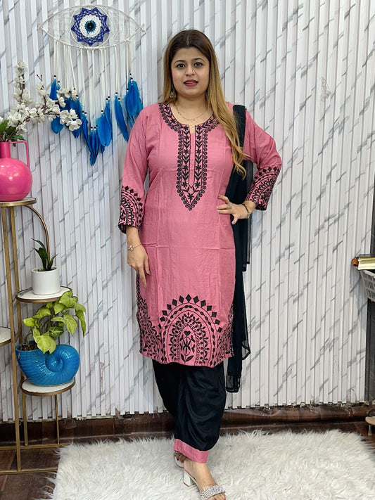 Rose Pink Afgani Suit