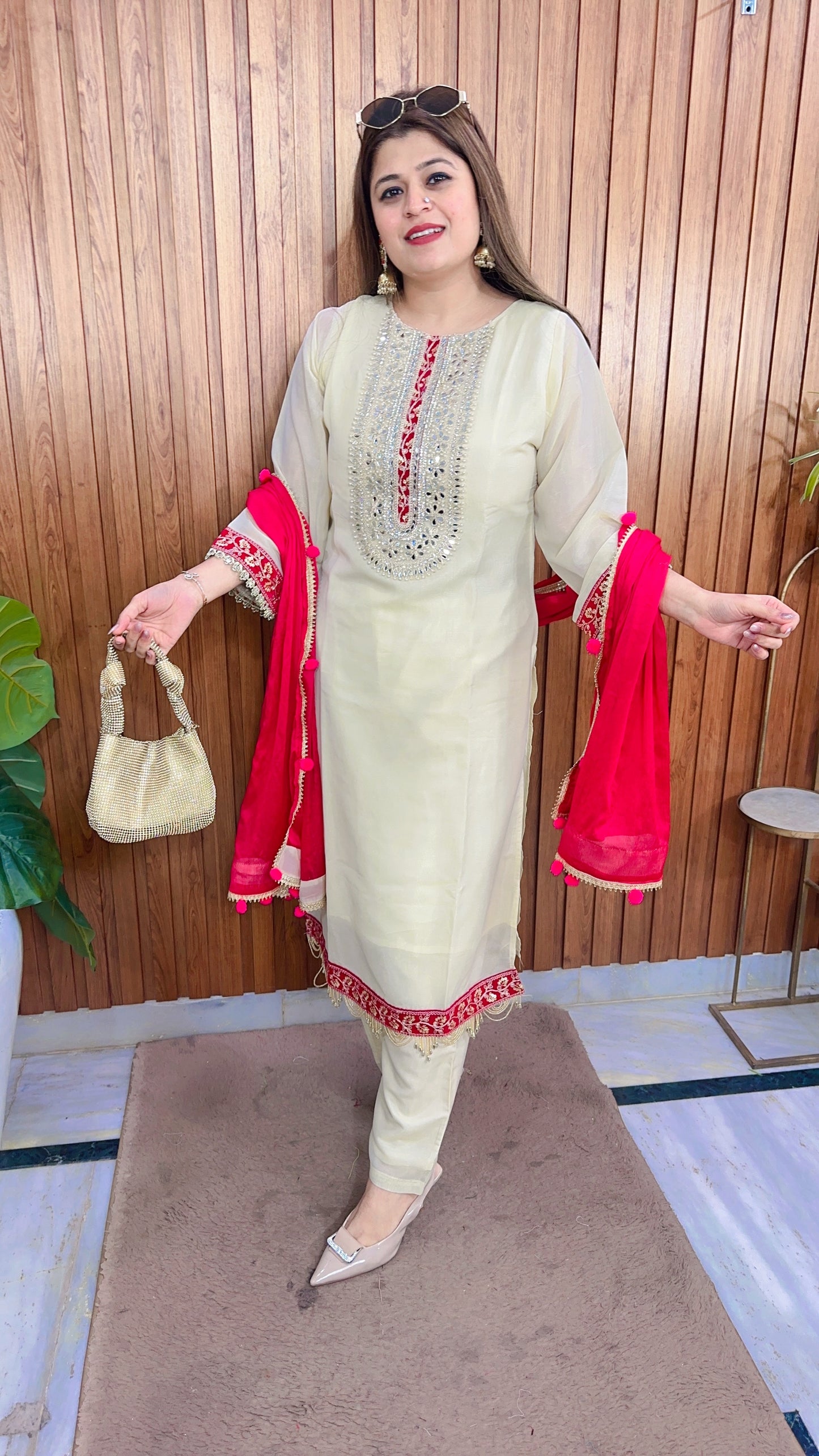 Kohinoor Shimmer Cotton Suit