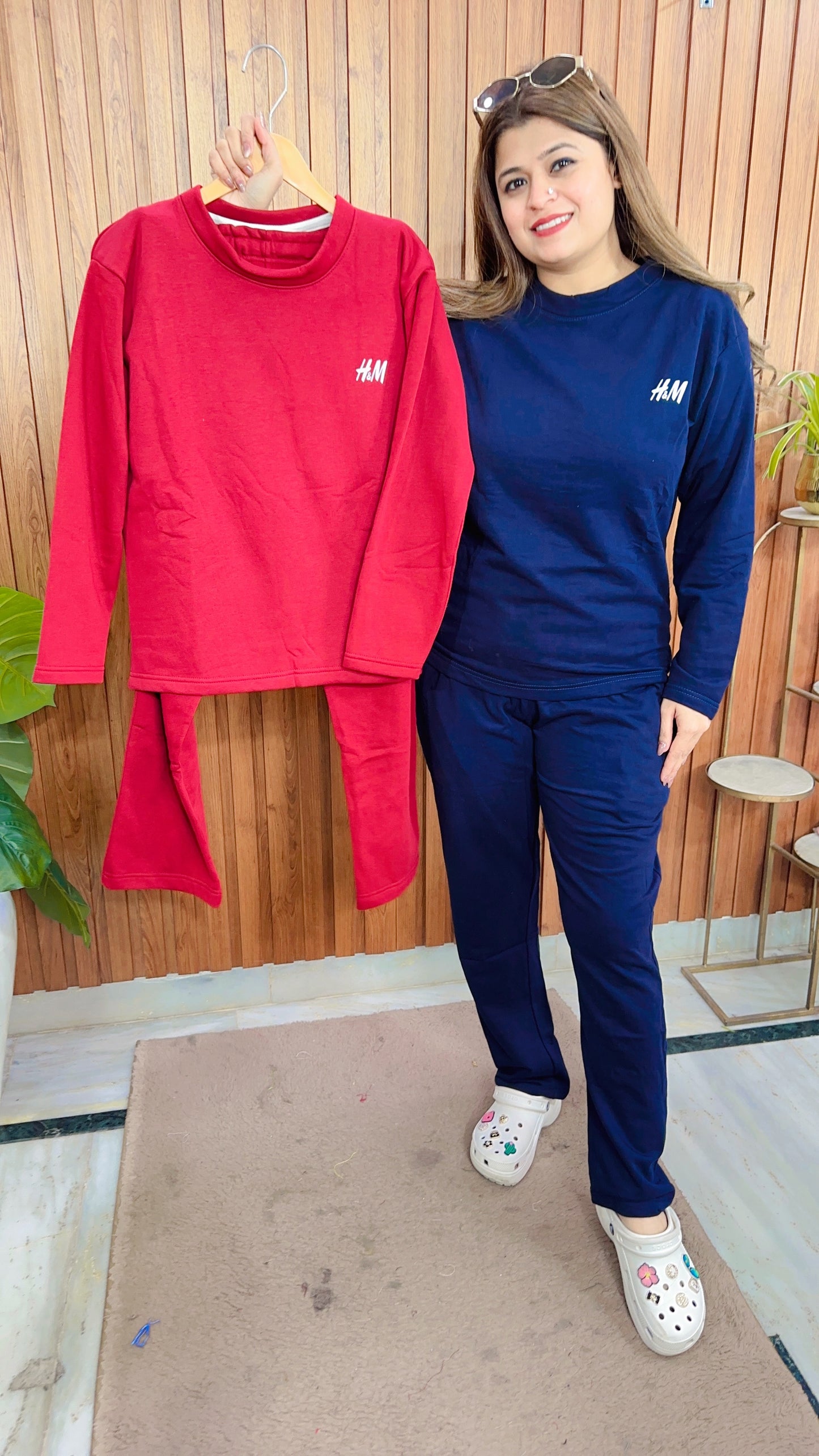 HnMFleece Warm Hosiery Coord Set