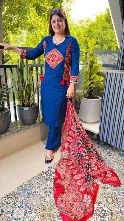 Jaipuri Dabu print Cotton suit