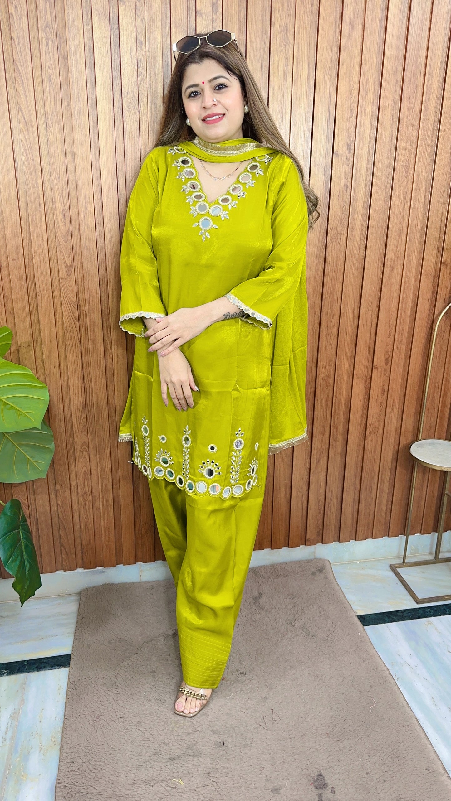 Noorani Mirror Work Farshi Suit