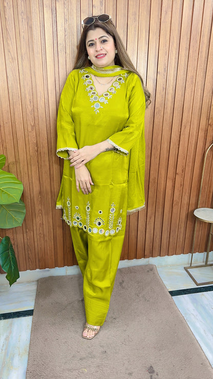 Noorani Mirror Work Farshi Suit