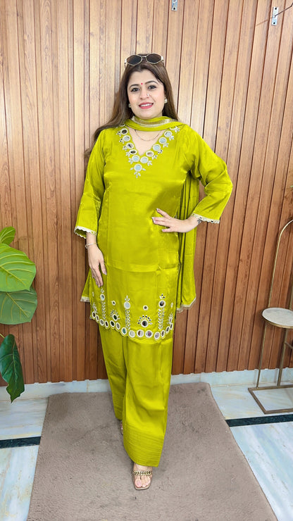 Noorani Mirror Work Farshi Suit