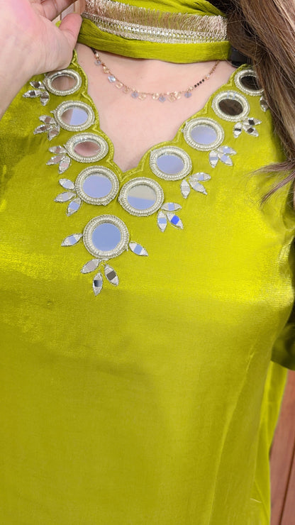 Noorani Mirror Work Farshi Suit