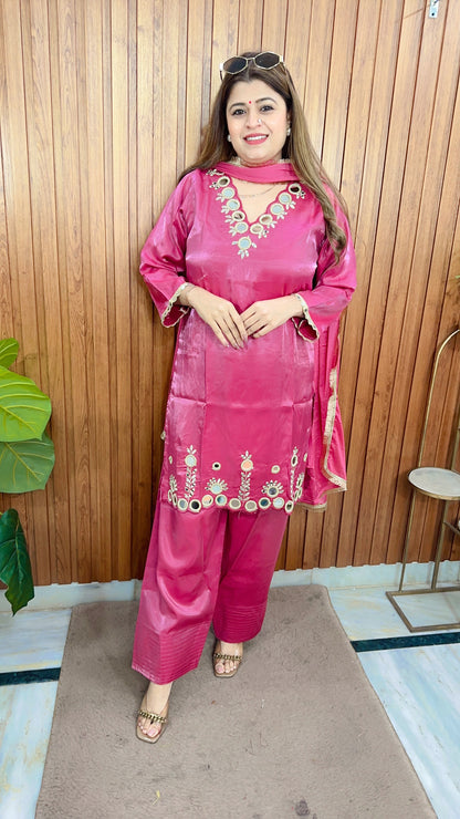 Noorani Mirror Work Farshi Suit