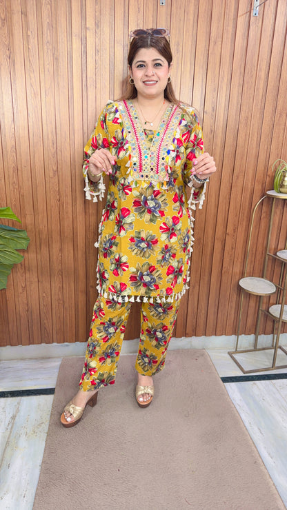 Namira Floral Two piece Coord set