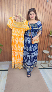 Floral Cotton Bobbin Dress