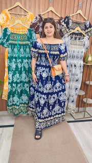 Floral Cotton Bobbin Dress