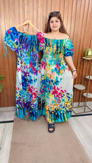 Floral Cotton Bobbin Dress