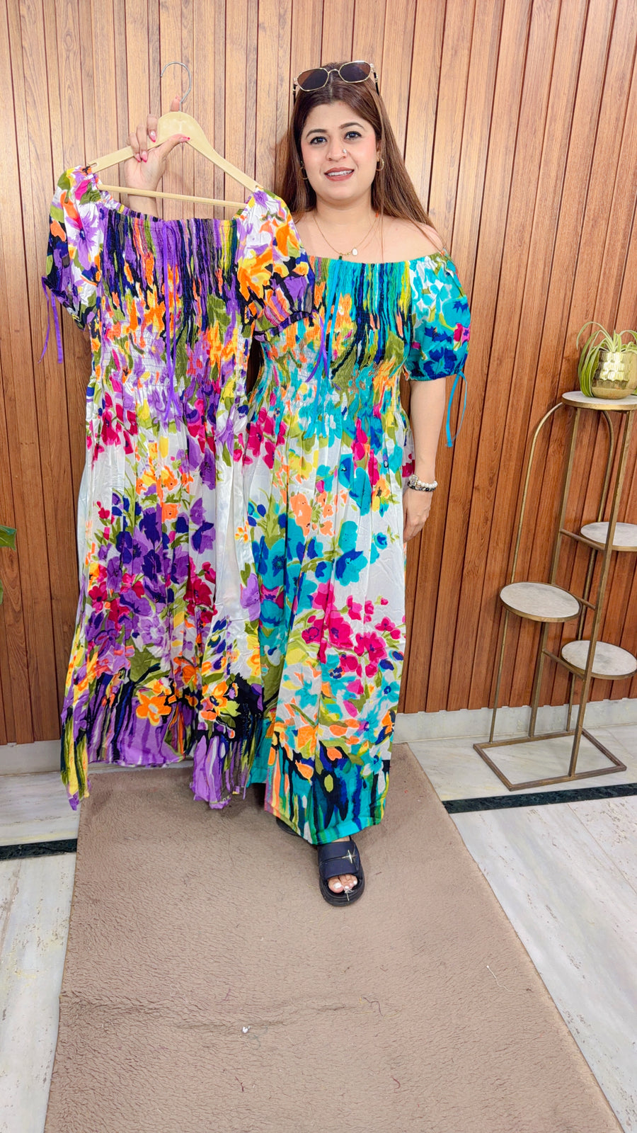 Floral Cotton Bobbin Dress