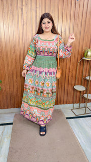 Floral Cotton Bobbin Dress