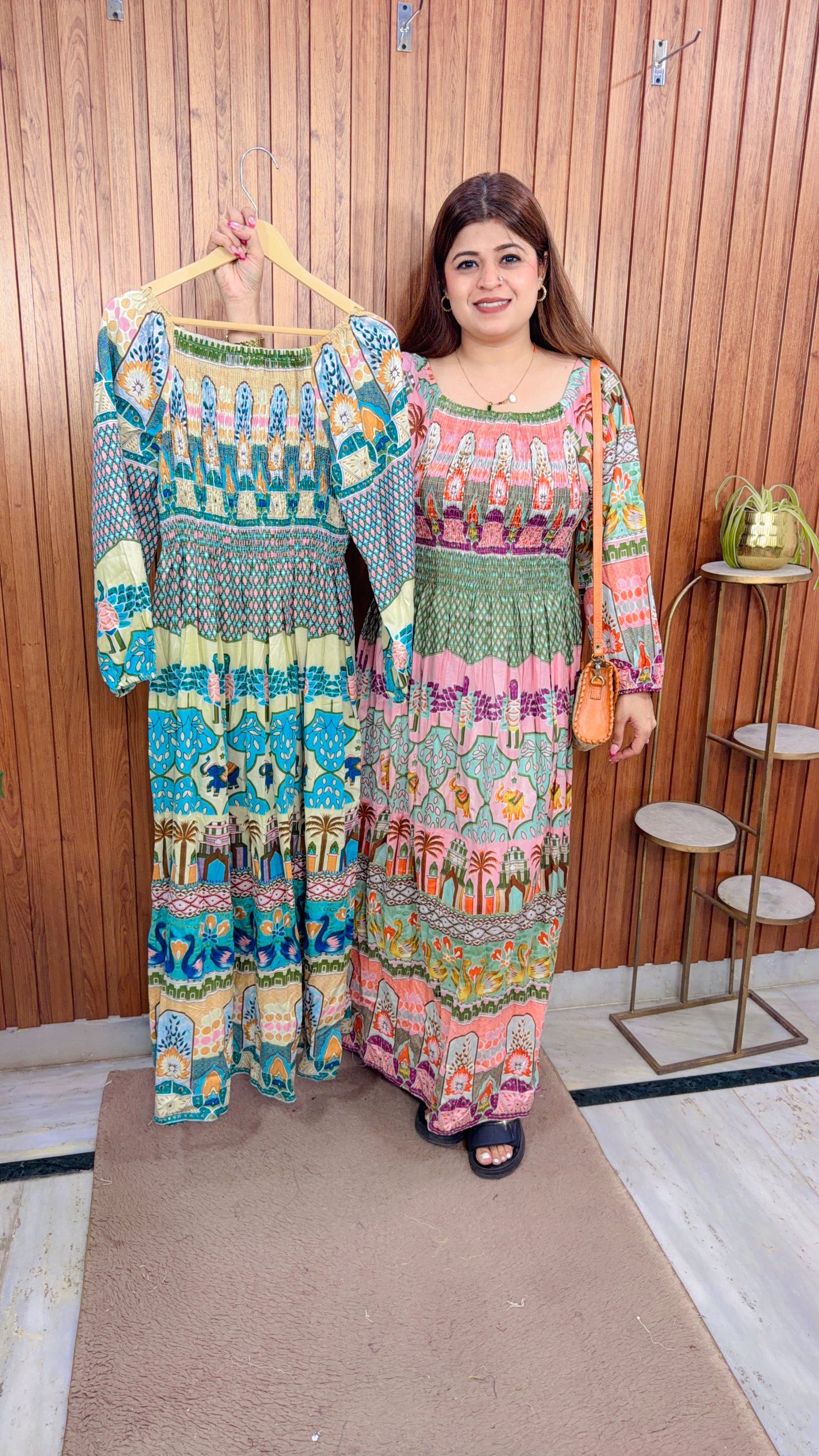 Floral Cotton Bobbin Dress