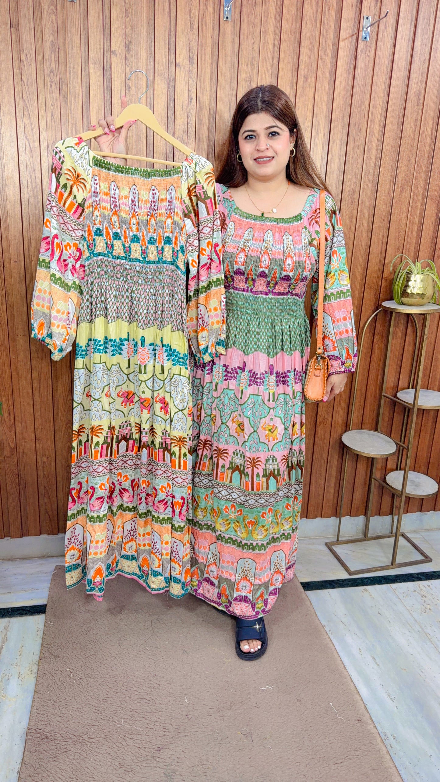 Floral Cotton Bobbin Dress