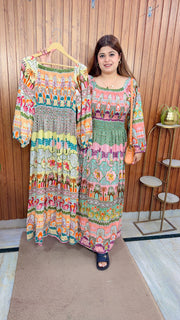 Floral Cotton Bobbin Dress