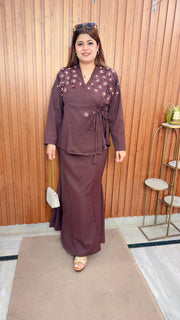 Imashi Pearl Flower Skirt Set