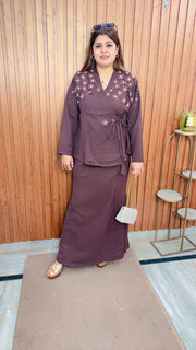 Imashi Pearl Flower Skirt Set