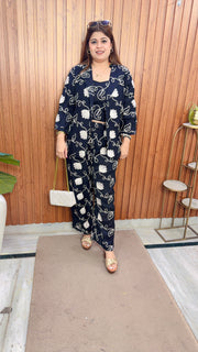 Nura Embroidery Three Piece Coord set