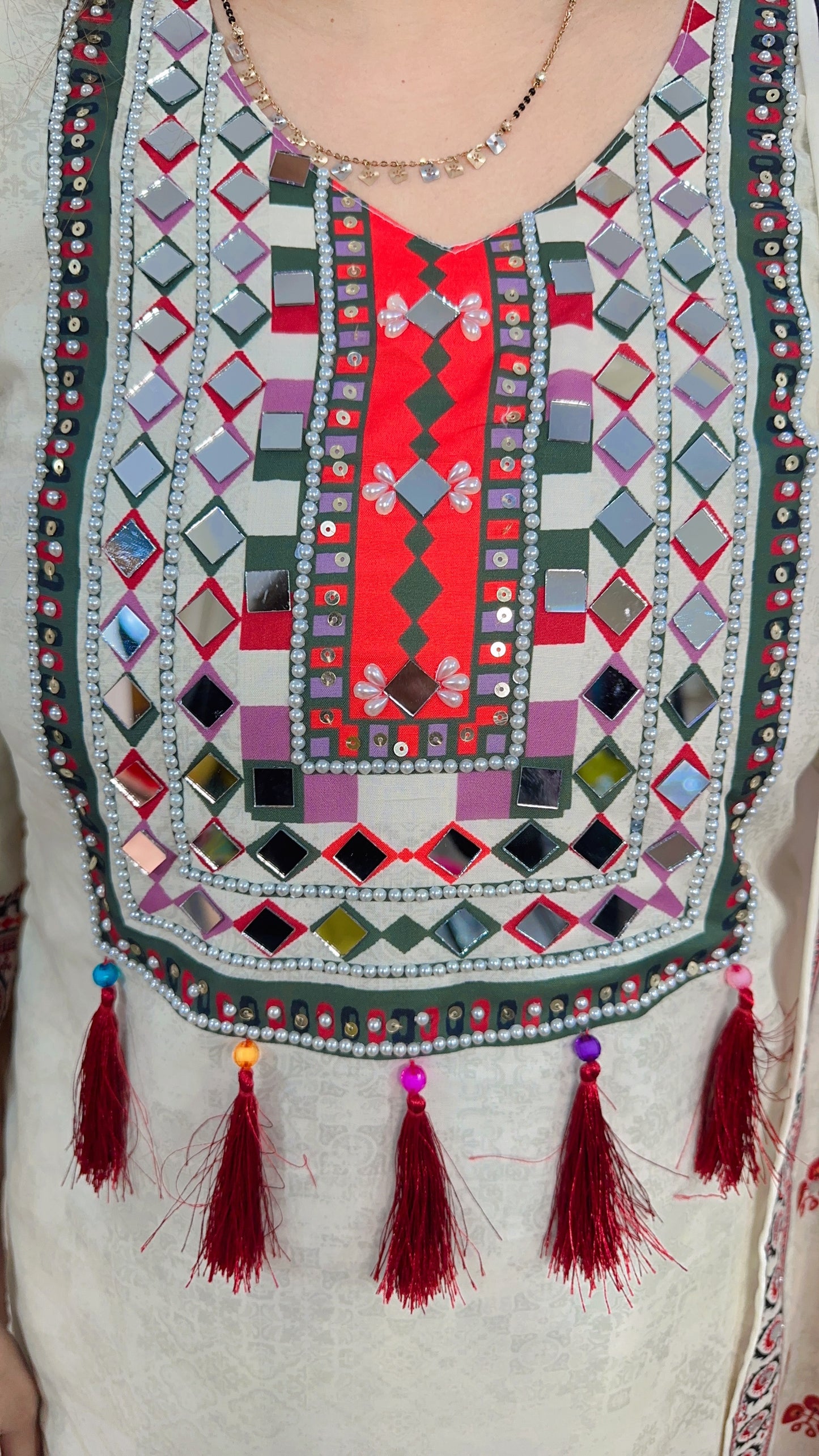 Rahat Digital Crepe Three Piece Suit