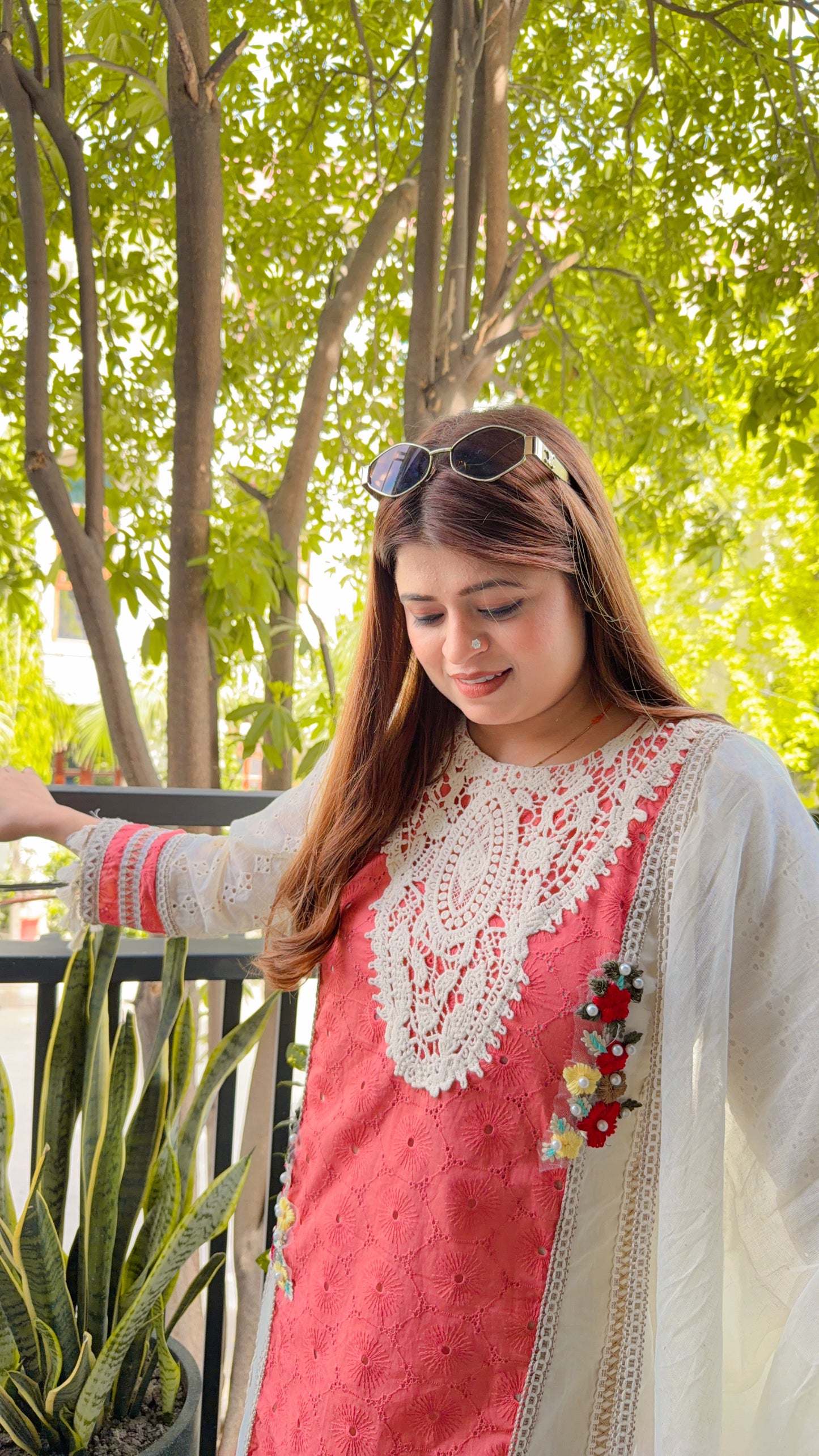 Lakhina Premium Schifli Cotton Suit