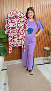 Geometrical Floral Cotton Coord set