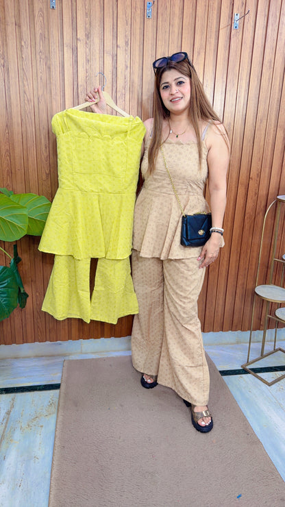Sehar Peplum Two Piece Coord set
