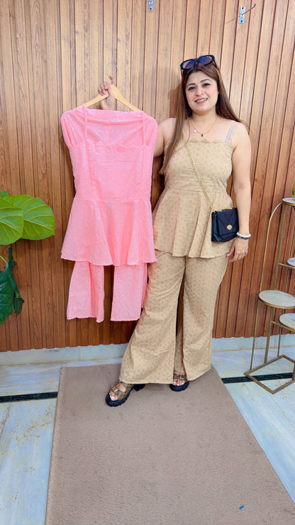 Sehar Peplum Two Piece Coord set