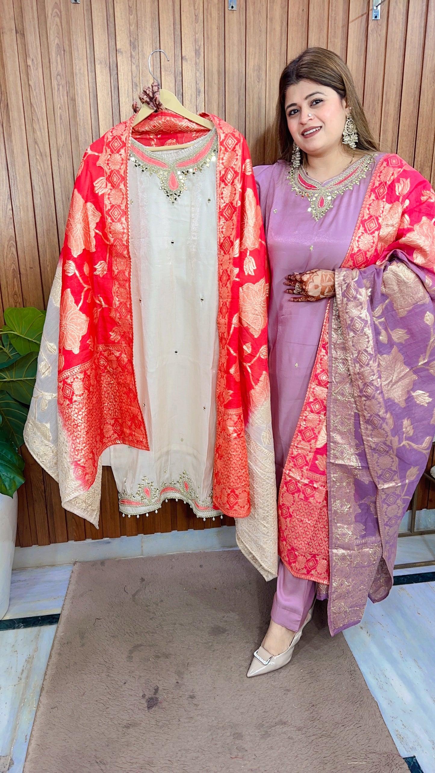 Premium Aayat Silk Suit Set