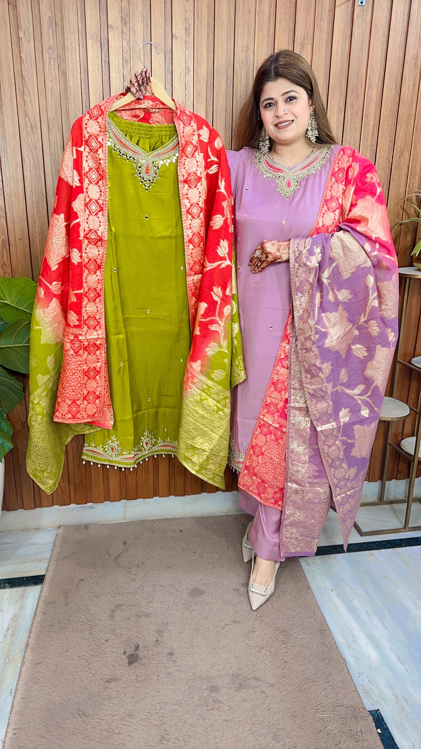 Premium Aayat Silk Suit Set