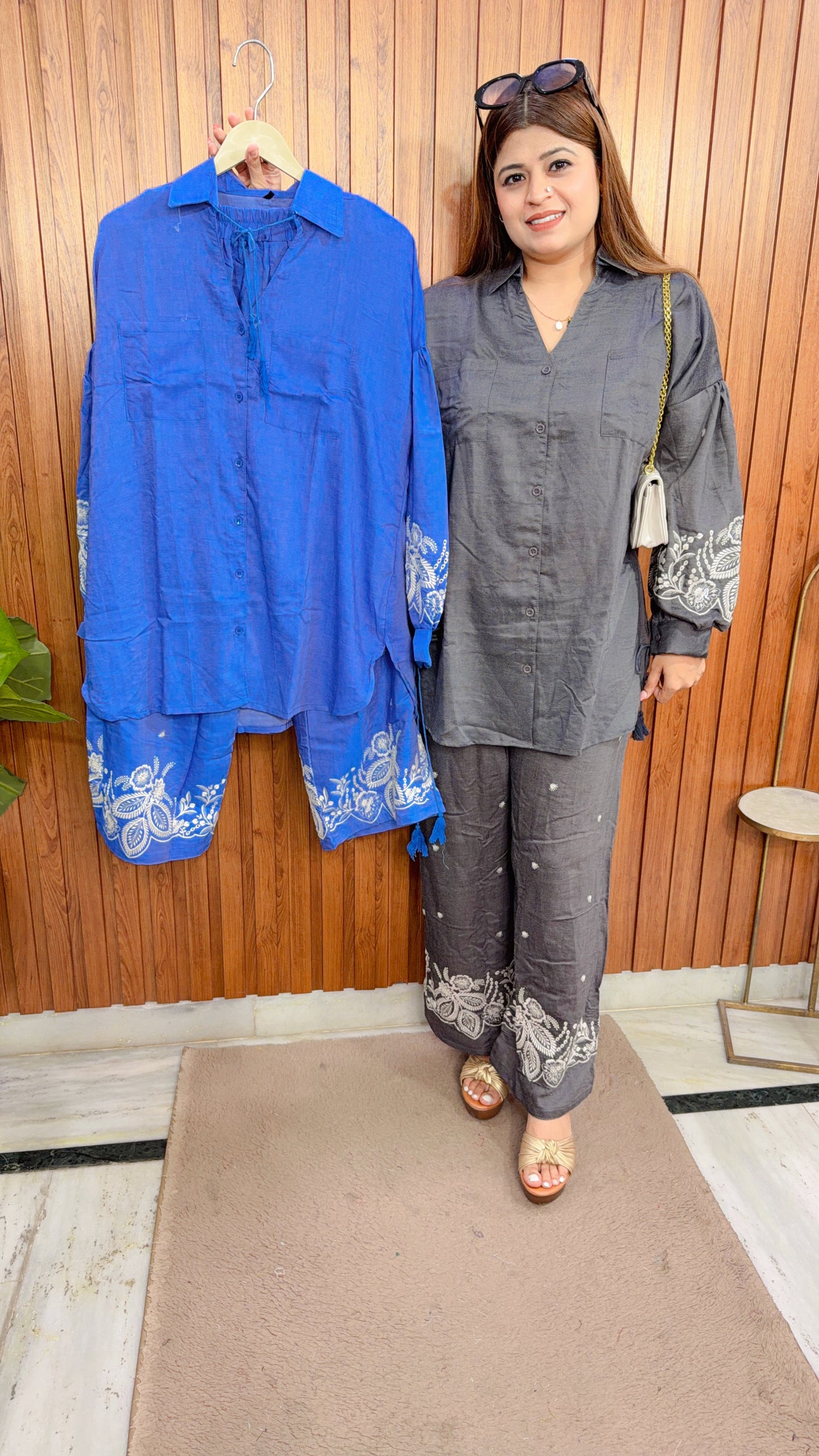 Sania embroidery Two Piece Coord set