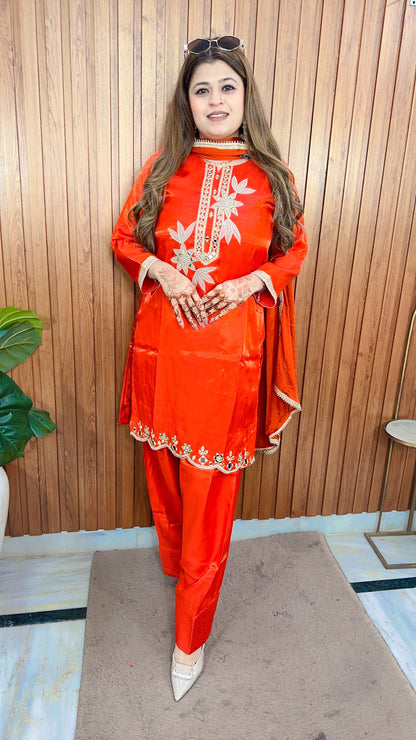 Neelima Mirror Work Farshi Suit