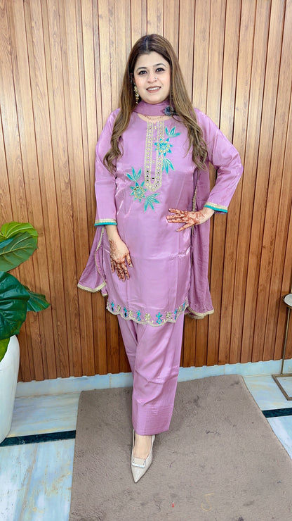 Neelima Mirror Work Farshi Suit