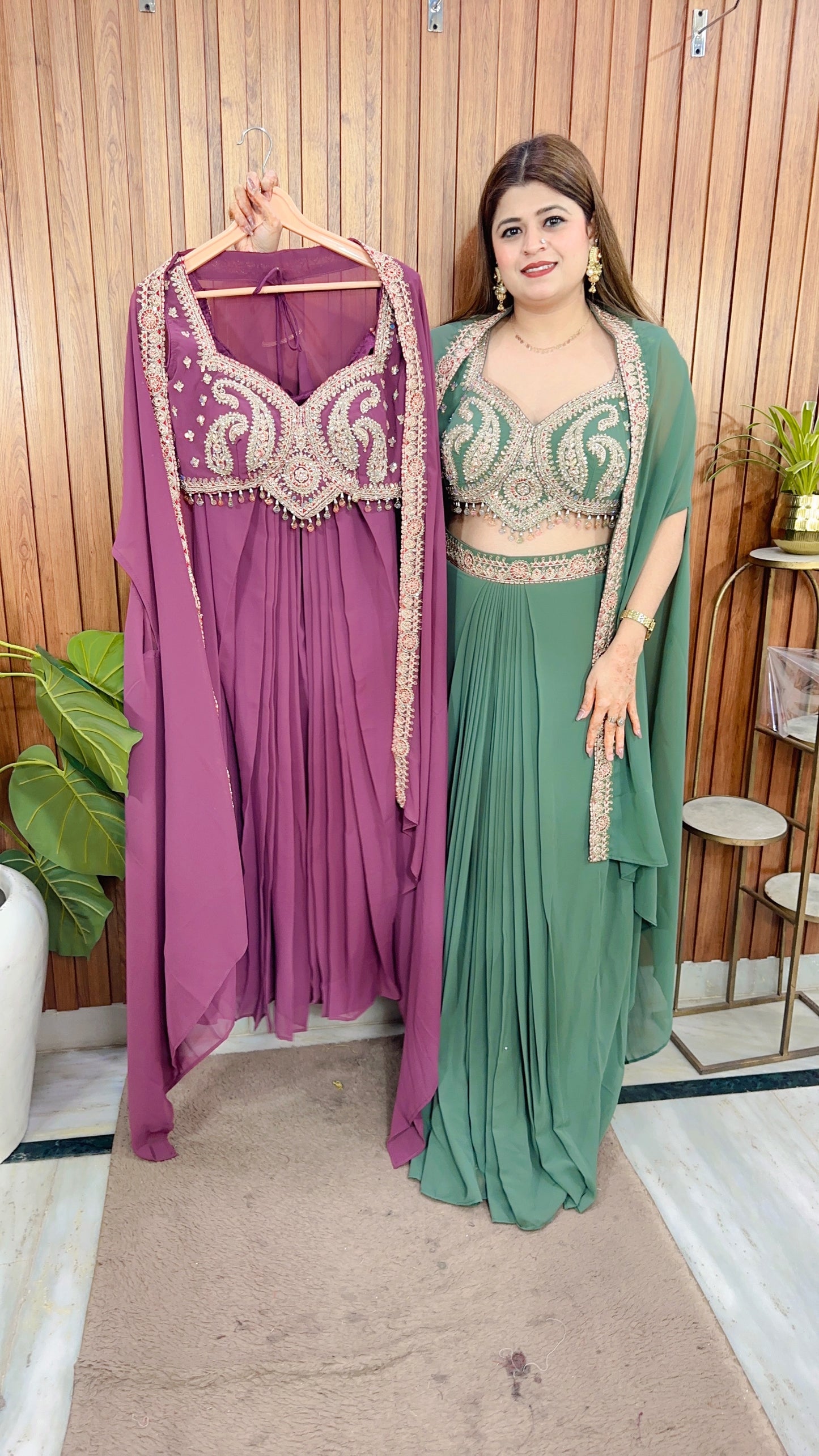 Premium pearl shrug dress