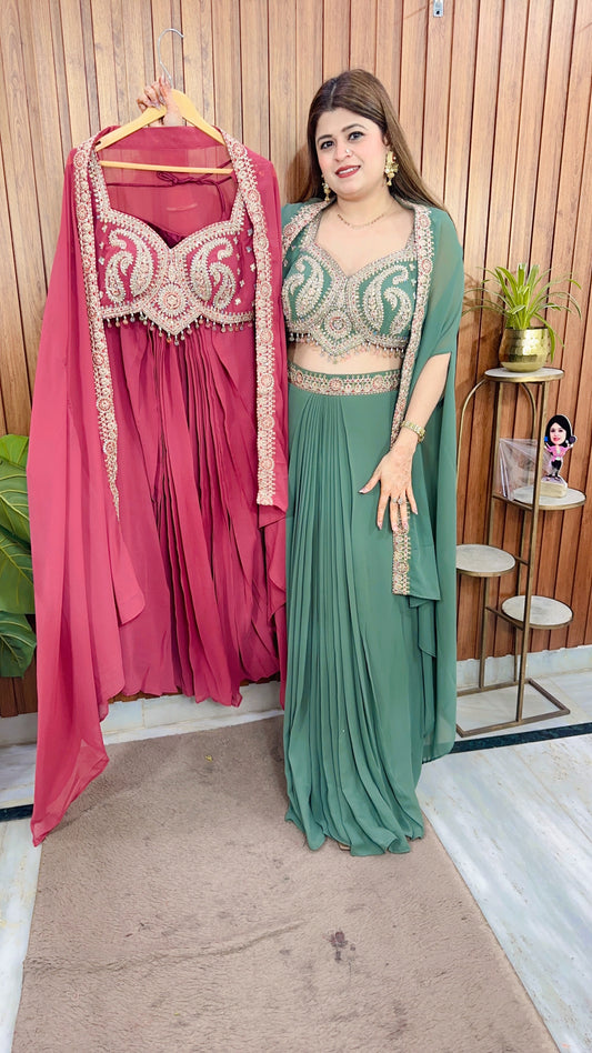 Premium pearl shrug dress