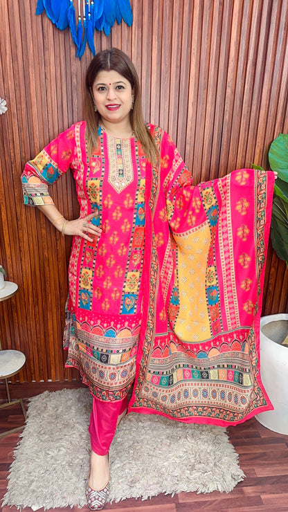 Rangoli Muslin Suit Set