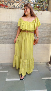 Sayra Schifli Cotton Smokey Dress