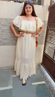 Sayra Schifli Cotton Smokey Dress