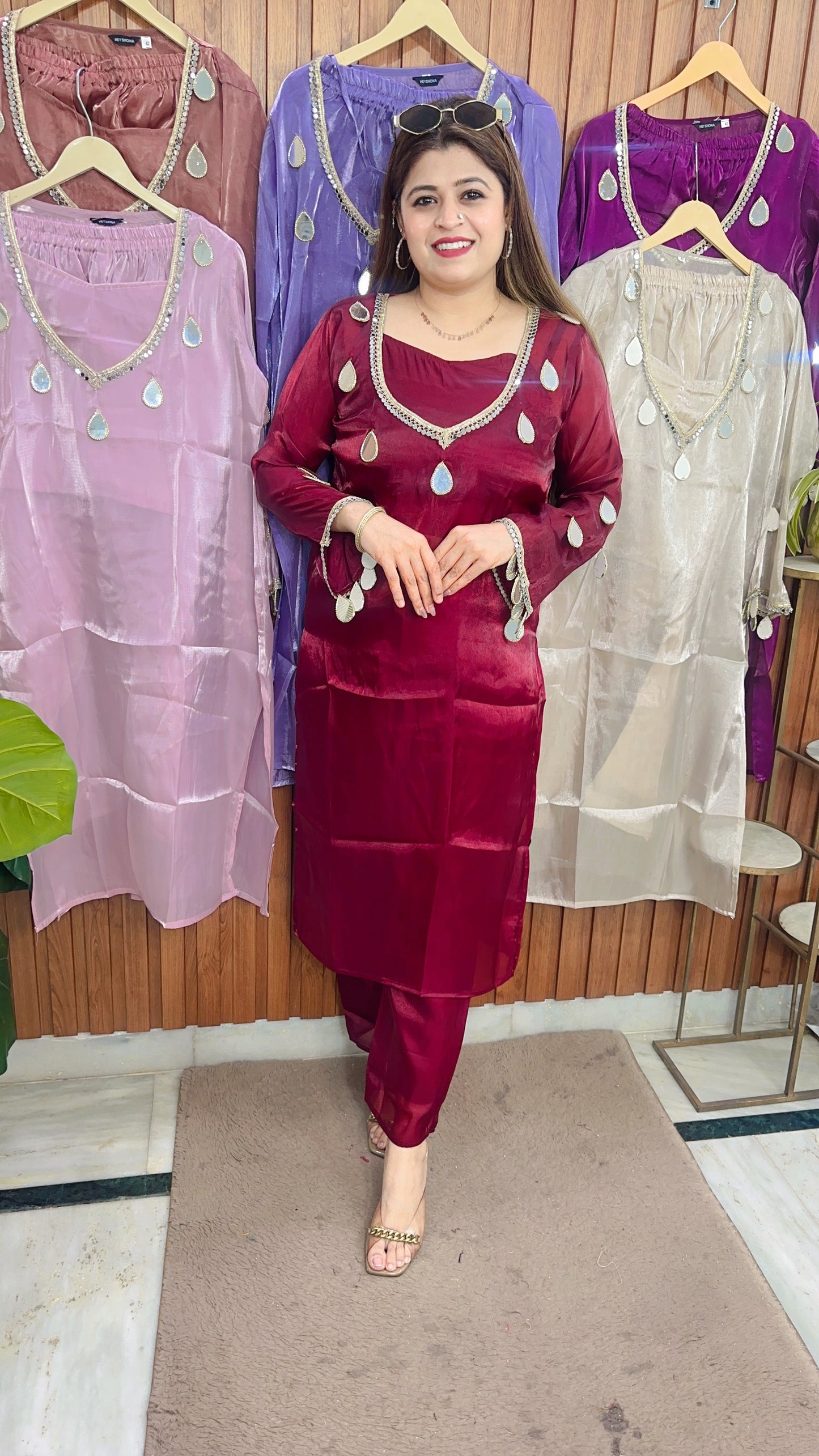 Anaya Indo Western Organza Kurta Set