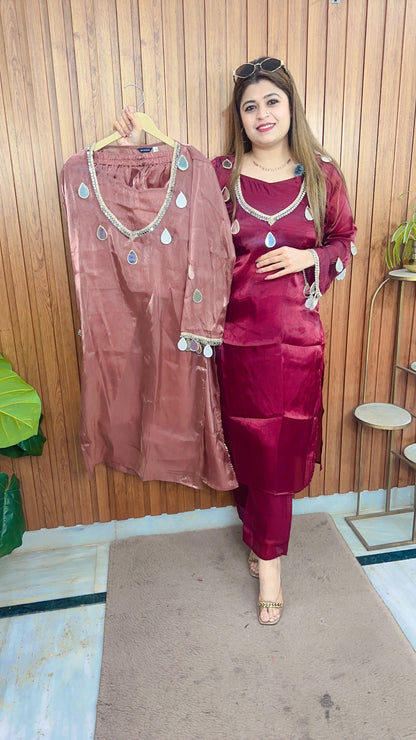 Anaya Indo Western Organza Kurta Set