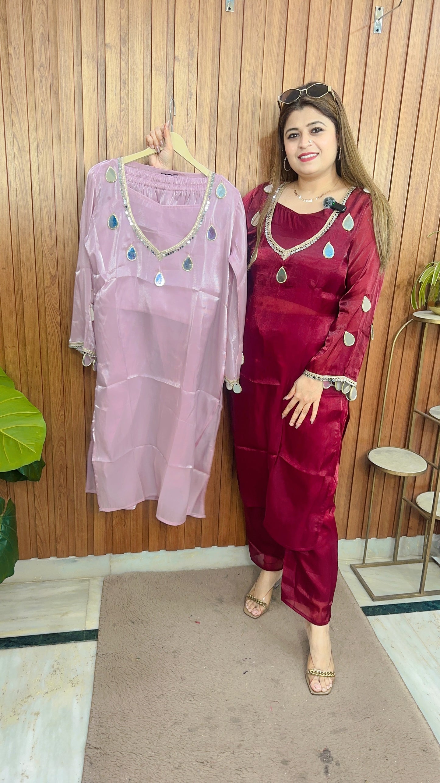 Anaya Indo Western Organza Kurta Set