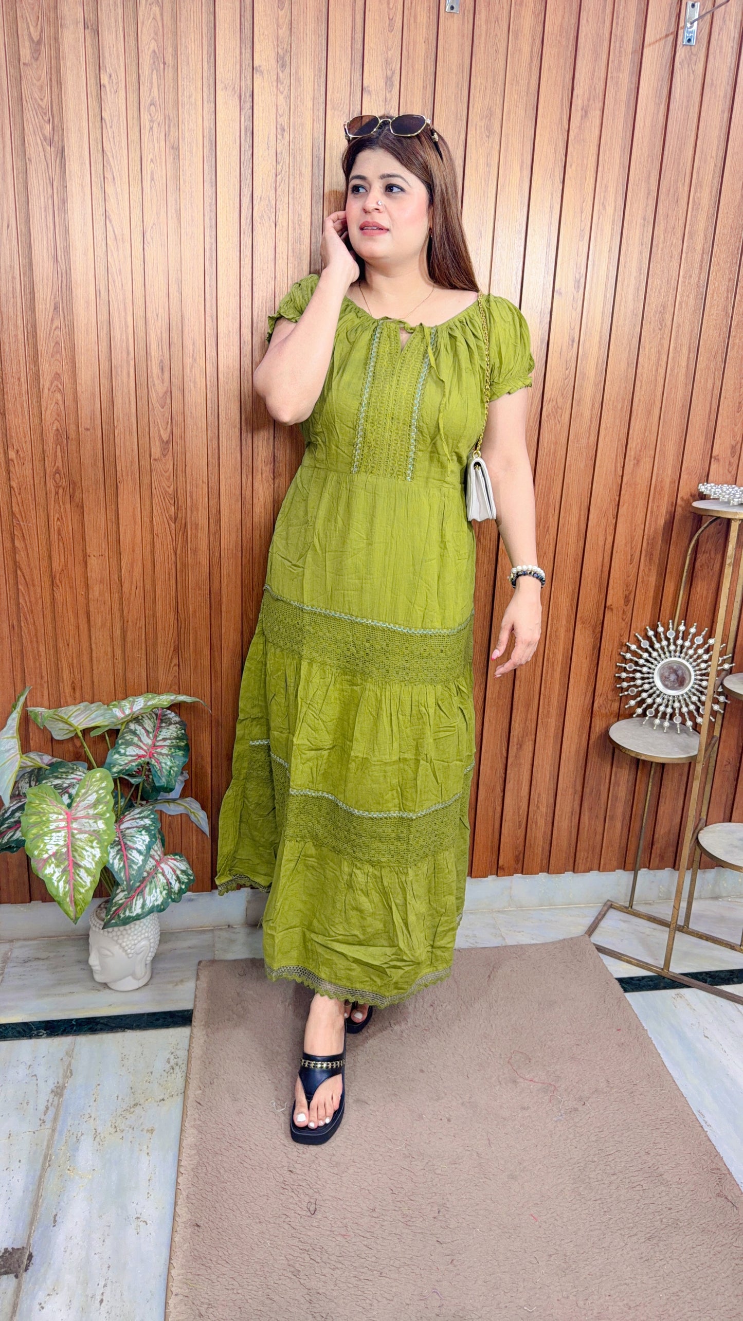 Albera Cotton Maxi Dress