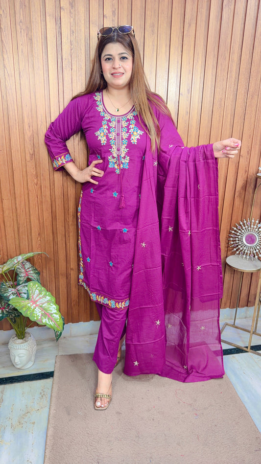 Shazia Embroidery Cotton Suit