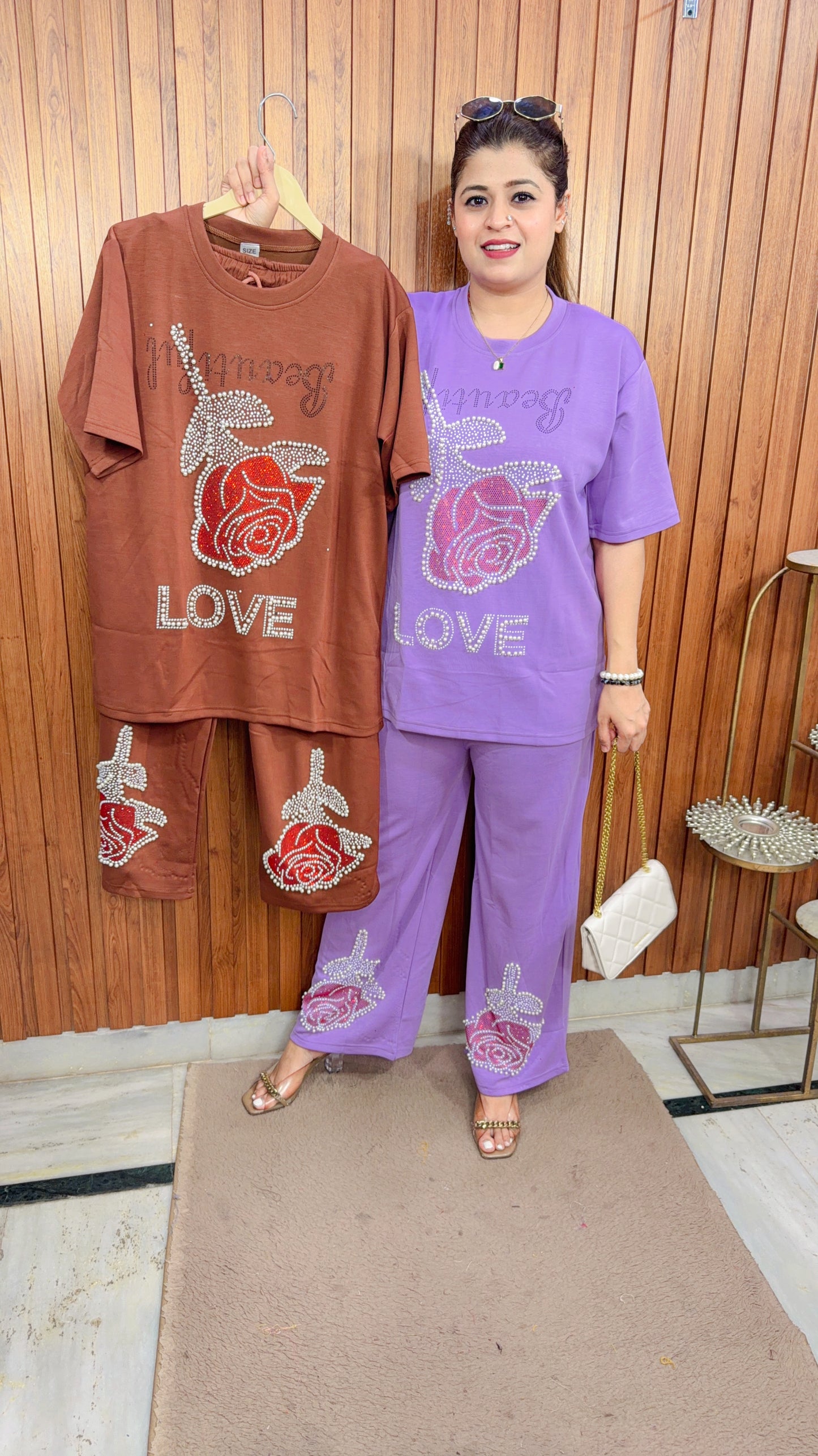 Rose Pearl Hosiery Coord Set