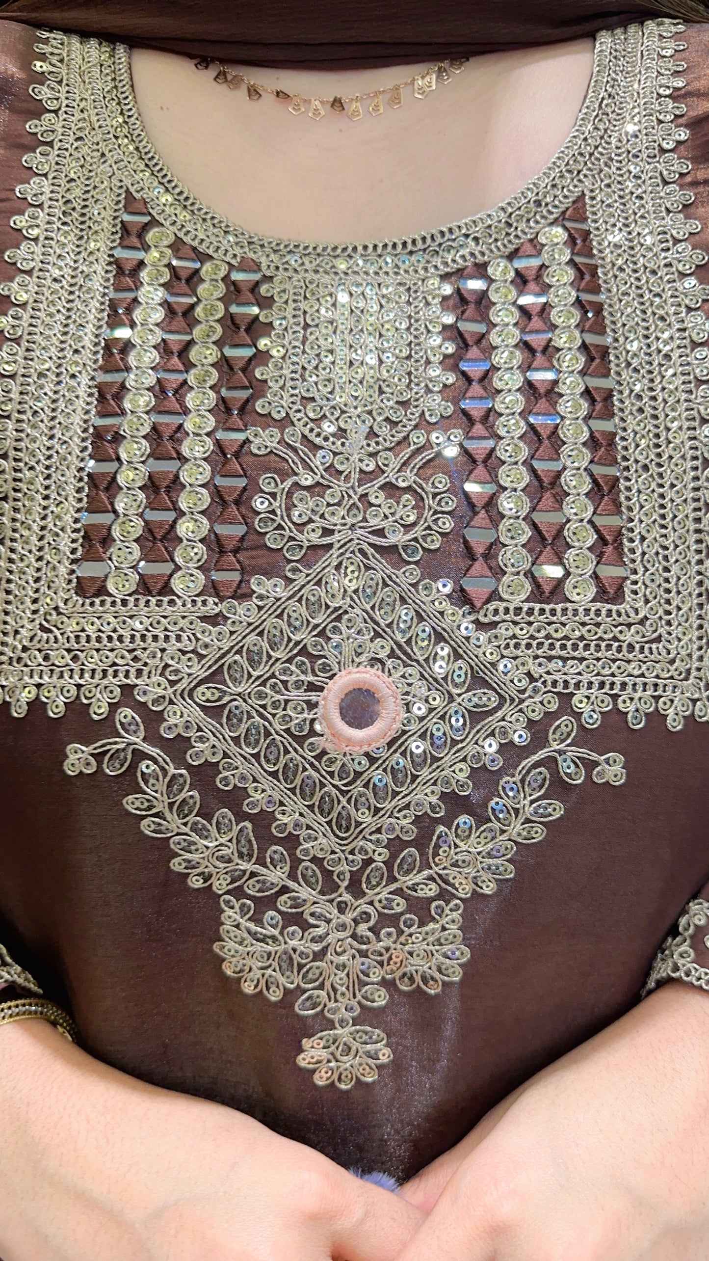 Suhani Cotton silk Partywear Handwork Suit