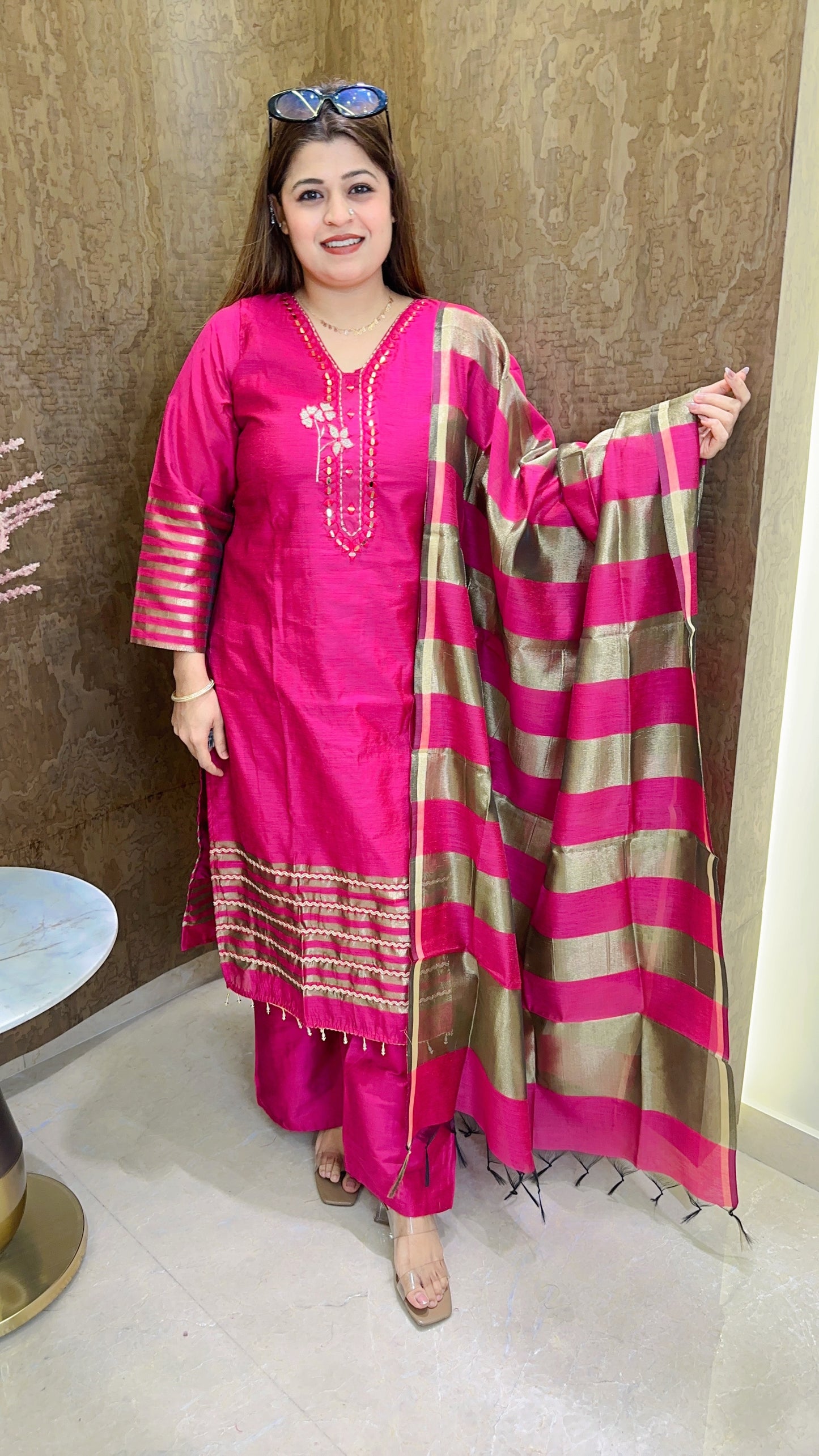 Zari Mirror Classic Suit Set