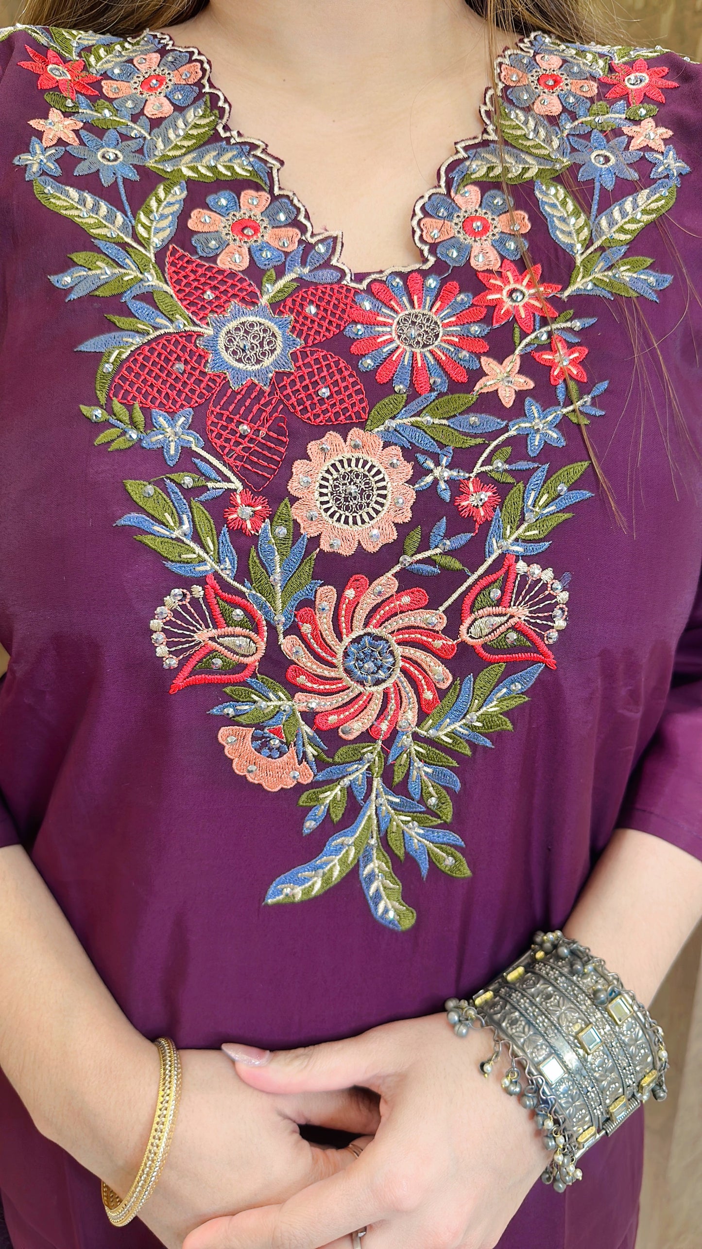 Zivika Premium Cotton Silk Suit