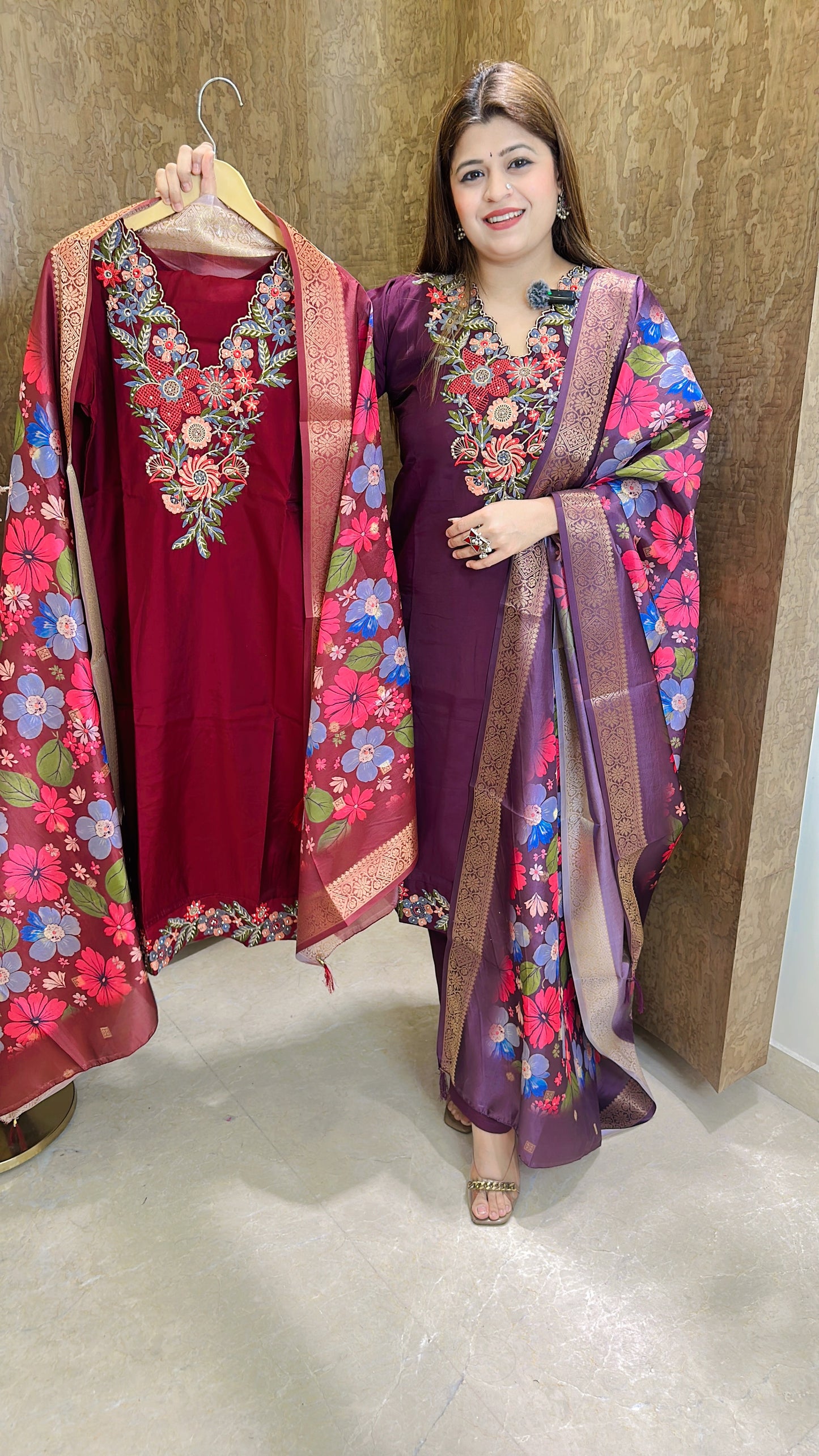 Zivika Premium Cotton Silk Suit