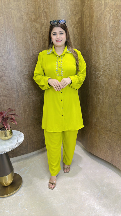 Premium Ruby Diamond Two Piece Set