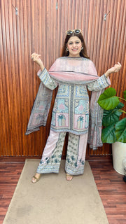 Classic Digital short kurta with dupatta set